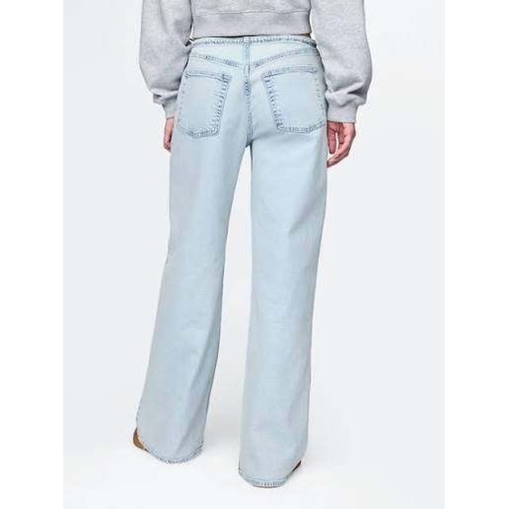 Gap 90s Loose Mid Rise‎ Jeans Light Indigo Light Wash Denim 32 14RS 739965-00